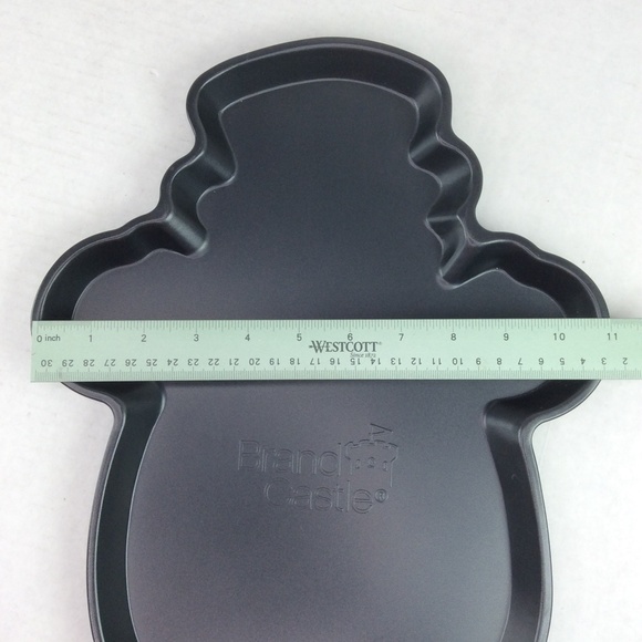 Brand Castle Nonstick Baking Sheet Frosty Snowman Profile - Picture 4 of 6